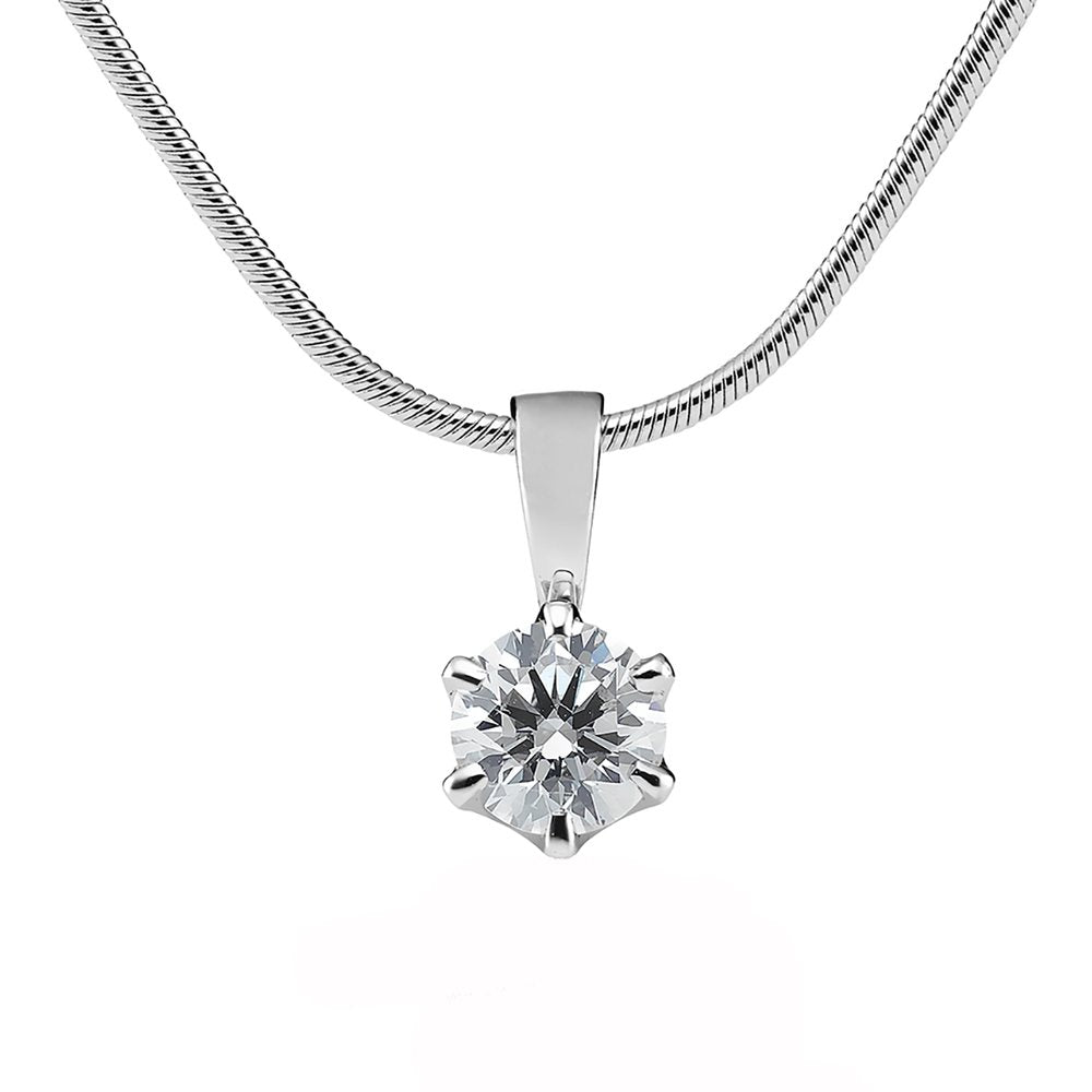 Kohinoor Polaris timanttiriipus valkokulta 14K H/VS – tuotekuva