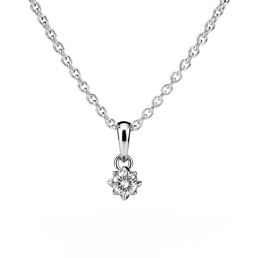Kohinoor Rosa 0,10 ct timanttiriipus valkokulta 14k 123-260V-10 – tuotekuva