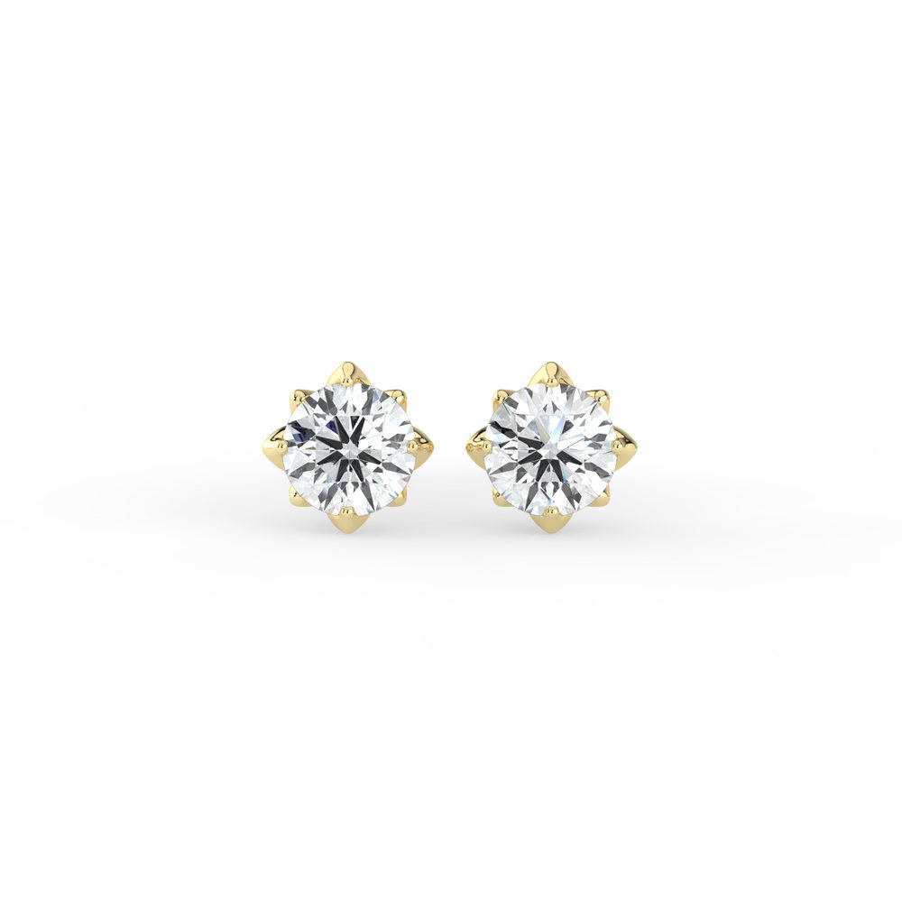 Kohinoor Rosa 0,20 ct timanttikorvakorut keltakulta 14k 143-260-20 – tuotekuva 2