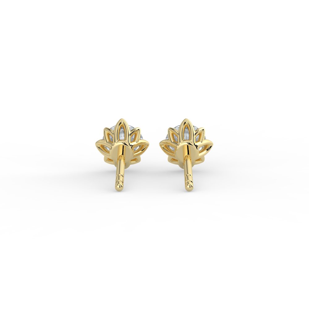 Kohinoor Rosa 0,20 ct timanttikorvakorut keltakulta 14k 143-260-20 – tuotekuva 4