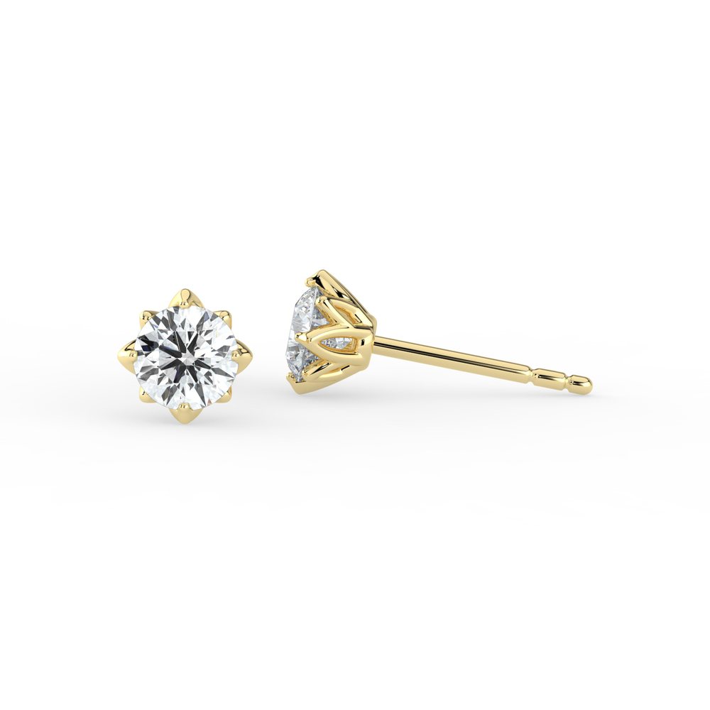 Kohinoor Rosa 0,20 ct timanttikorvakorut keltakulta 14k 143-260-20 – tuotekuva 5
