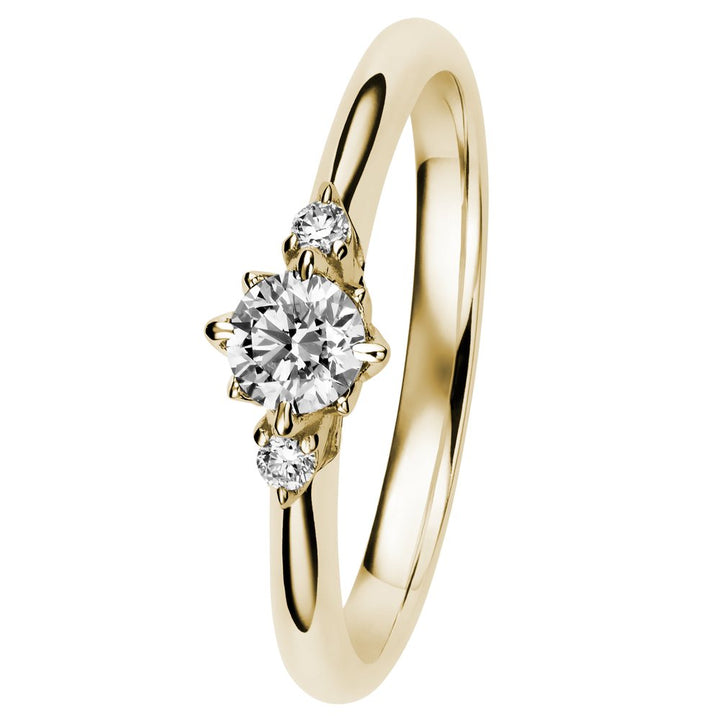 Kohinoor Rosa 0,21 ct timanttisormus keltakulta 14K 033-260K-21 – tuotekuva