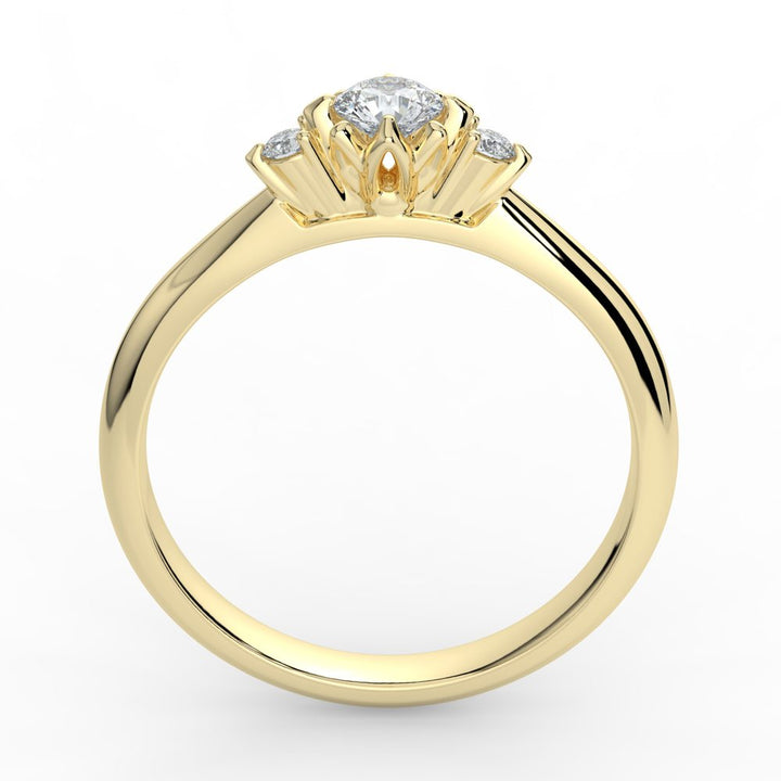 Kohinoor Rosa 0,21 ct timanttisormus keltakulta 14K 033-260K-21 – tuotekuva 5