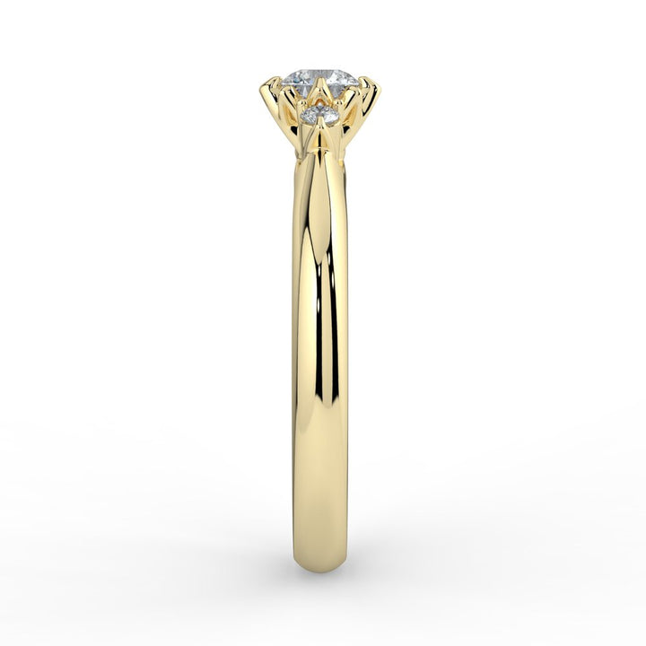 Kohinoor Rosa 0,21 ct timanttisormus keltakulta 14K 033-260K-21 – tuotekuva 6