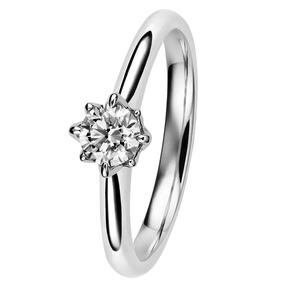 Kohinoor Rosa 0,50 ct timanttisormus valkokulta 14K 933-260V-50 – tuotekuva