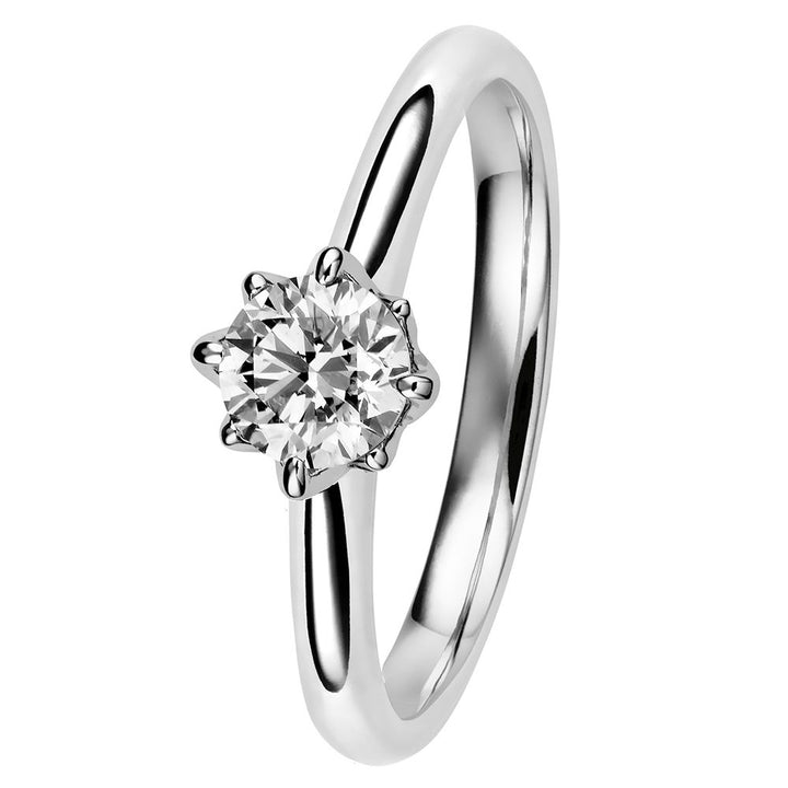 Kohinoor Rosa 1,00 ct timanttisormus valkokulta 14K 933-260V-100B3 – tuotekuva