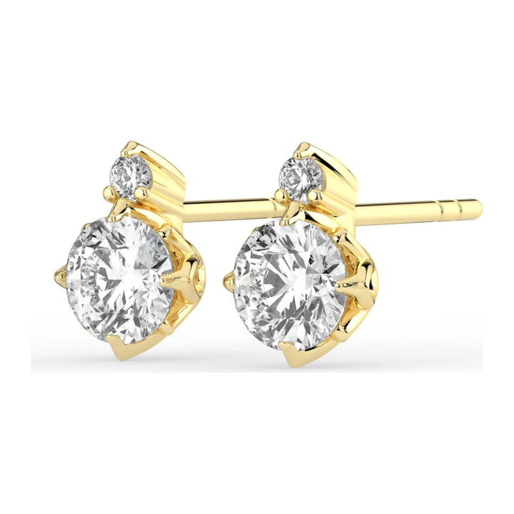 Kohinoor Rosa 0,57 ct laboratoriotimanttikorvakorut keltakulta 14K 143L-260K-57 – lisäkuva