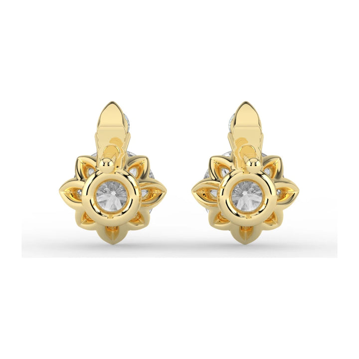 Kohinoor Rosa 0,57 ct laboratoriotimanttikorvakorut keltakulta 14K 143L-260K-57 – lisäkuva