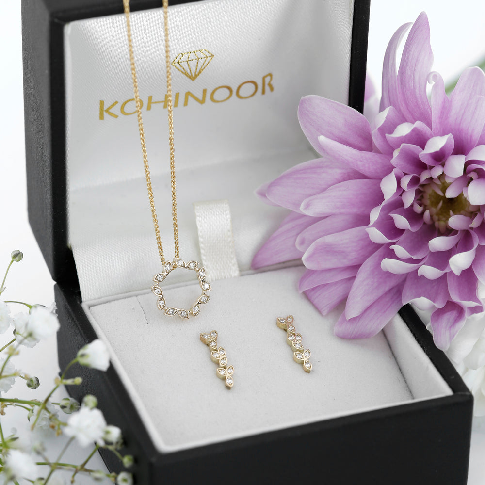 Kohinoor Swan timanttikorvakorut 143-433-09