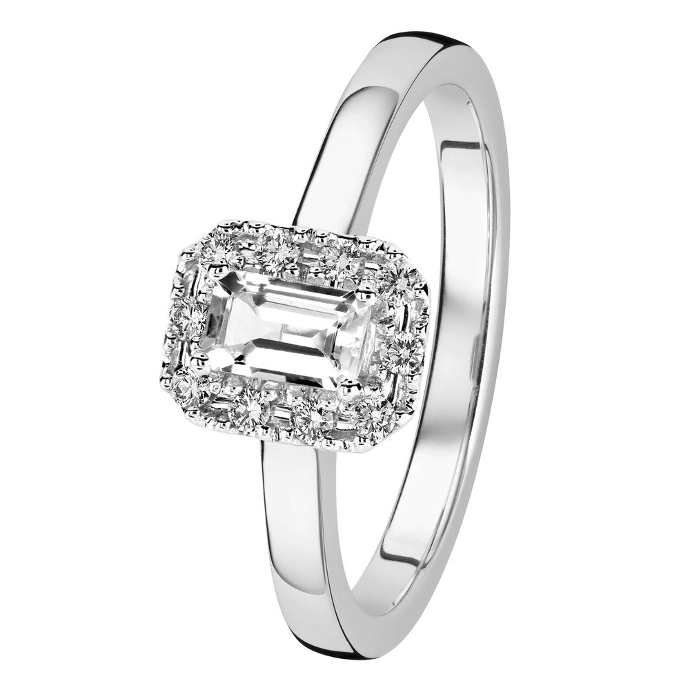 Kohinoor Valerie 0,10 ct timanttisormus valkokulta 14K 033-262VT-10 – tuotekuva