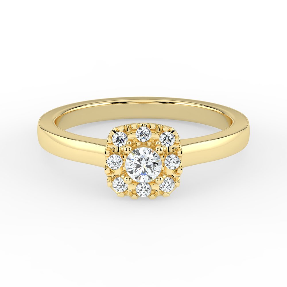 Kohinoor Valerie 0,17 ct timanttisormus keltakulta 14K 033-263-17 – tuotekuva 4