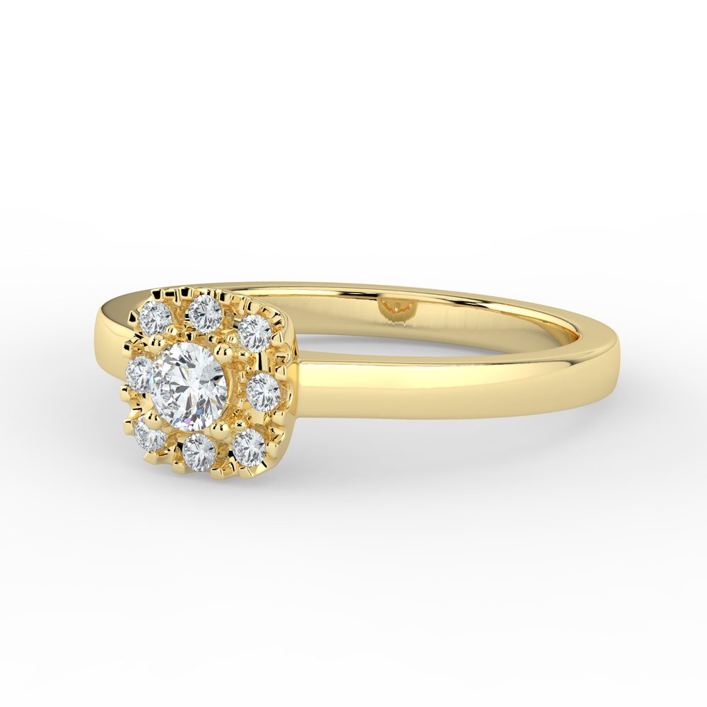 Kohinoor Valerie 0,17 ct timanttisormus keltakulta 14K 033-263-17 – tuotekuva 5