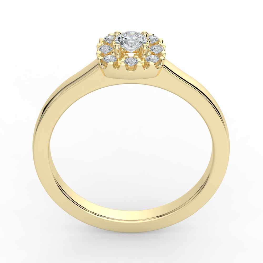 Kohinoor Valerie 0,17 ct timanttisormus keltakulta 14K 033-263-17 – tuotekuva 6