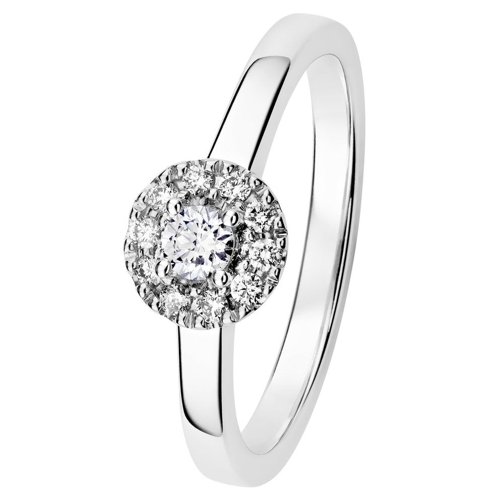 Kohinoor Valerie 0,20 ct timanttisormus valkokulta 14K 033-265V-20 – tuotekuva