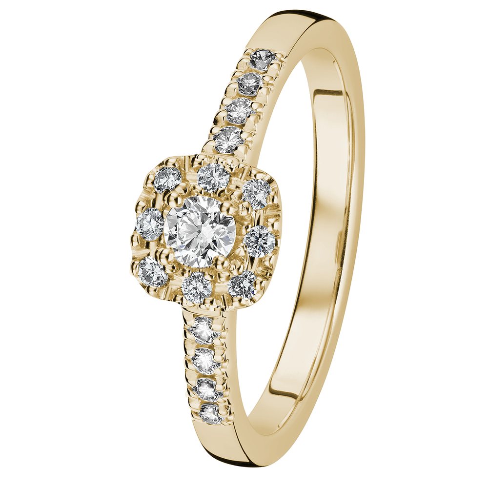 Kohinoor Valerie 0,25 ct timanttisormus keltakulta 14K 033-263-25 – tuotekuva