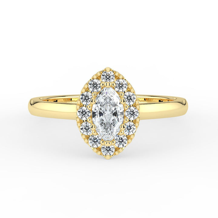 Kohinoor Valerie 0,32 ct timanttisormus keltakulta 14K 033-266K-32 – tuotekuva 3