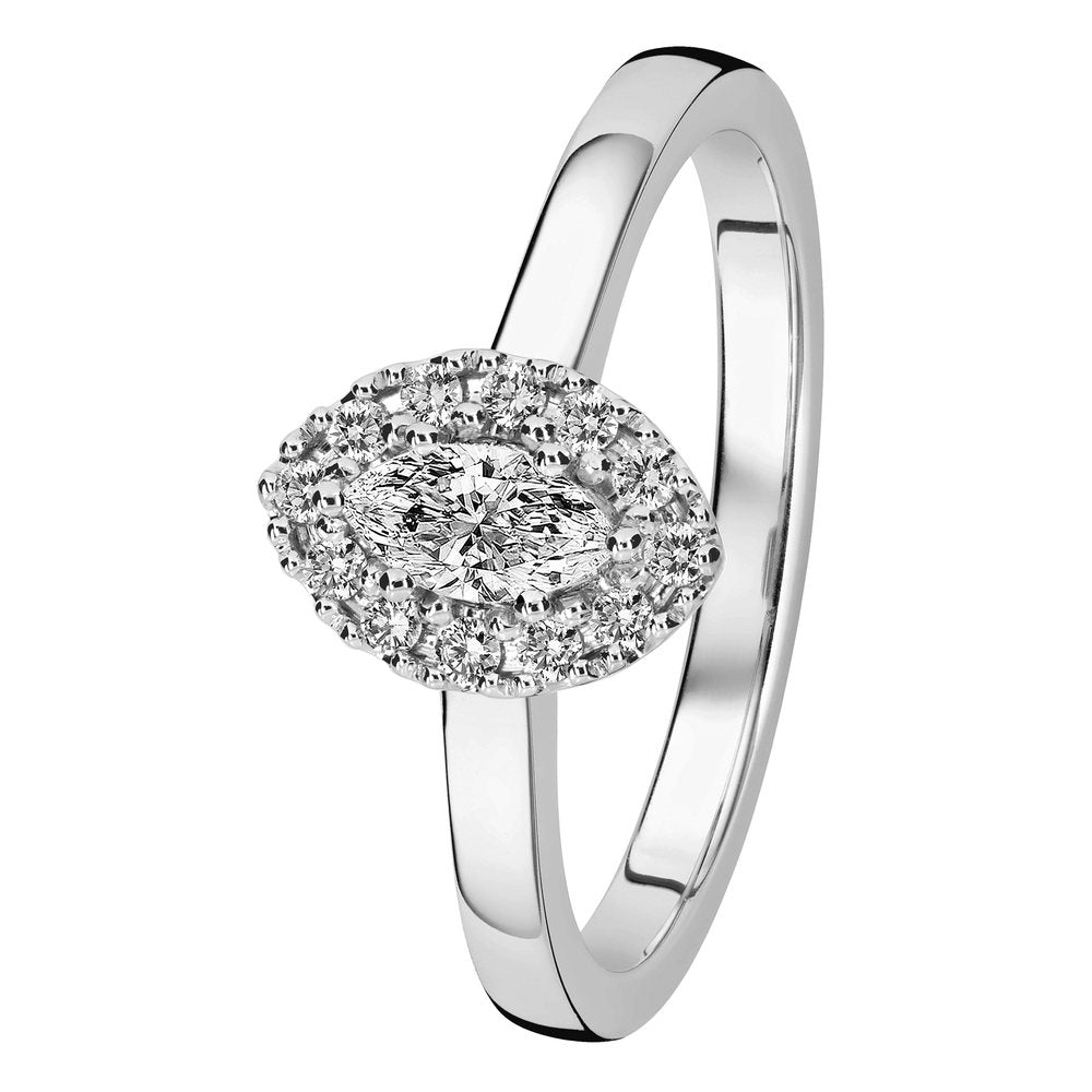 Kohinoor Valerie 0,32 ct timanttisormus valkokulta 14K 033-266V-32 – tuotekuva
