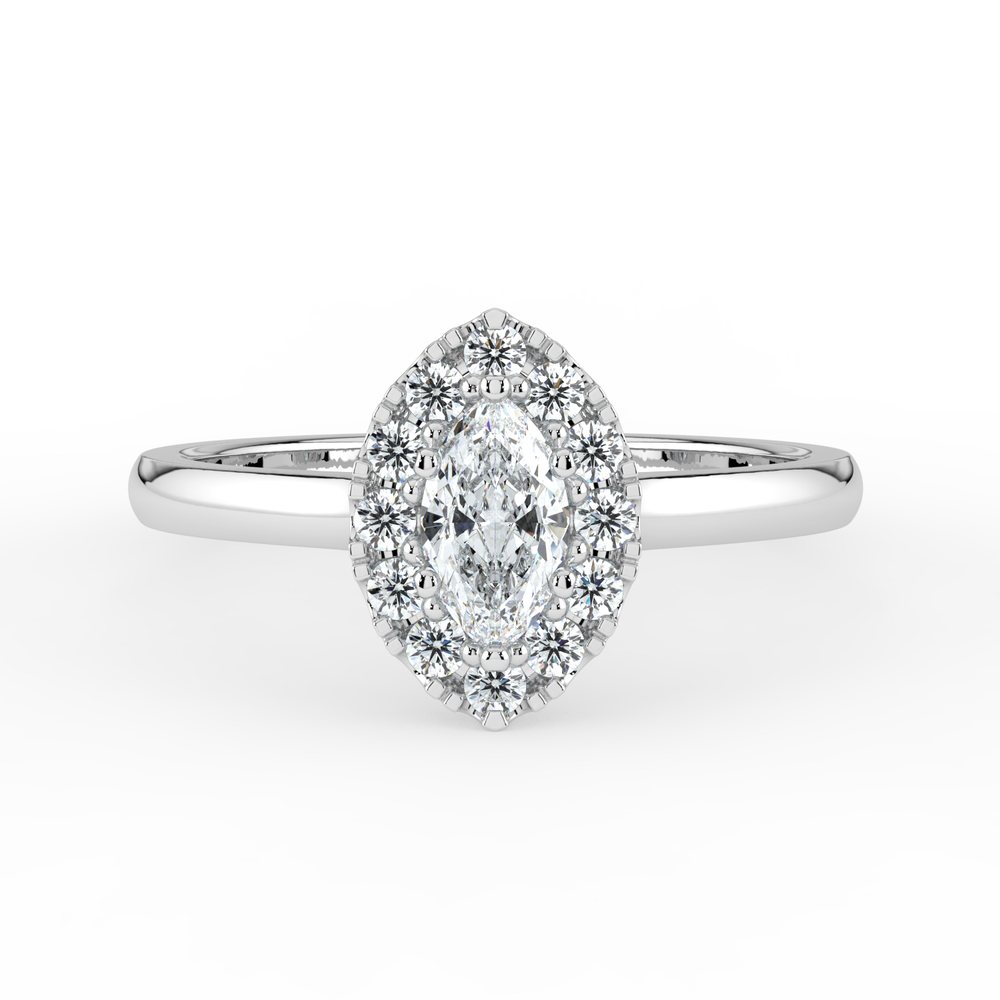 Kohinoor Valerie 0,32 ct timanttisormus valkokulta 14K 033-266V-32 – tuotekuva 3
