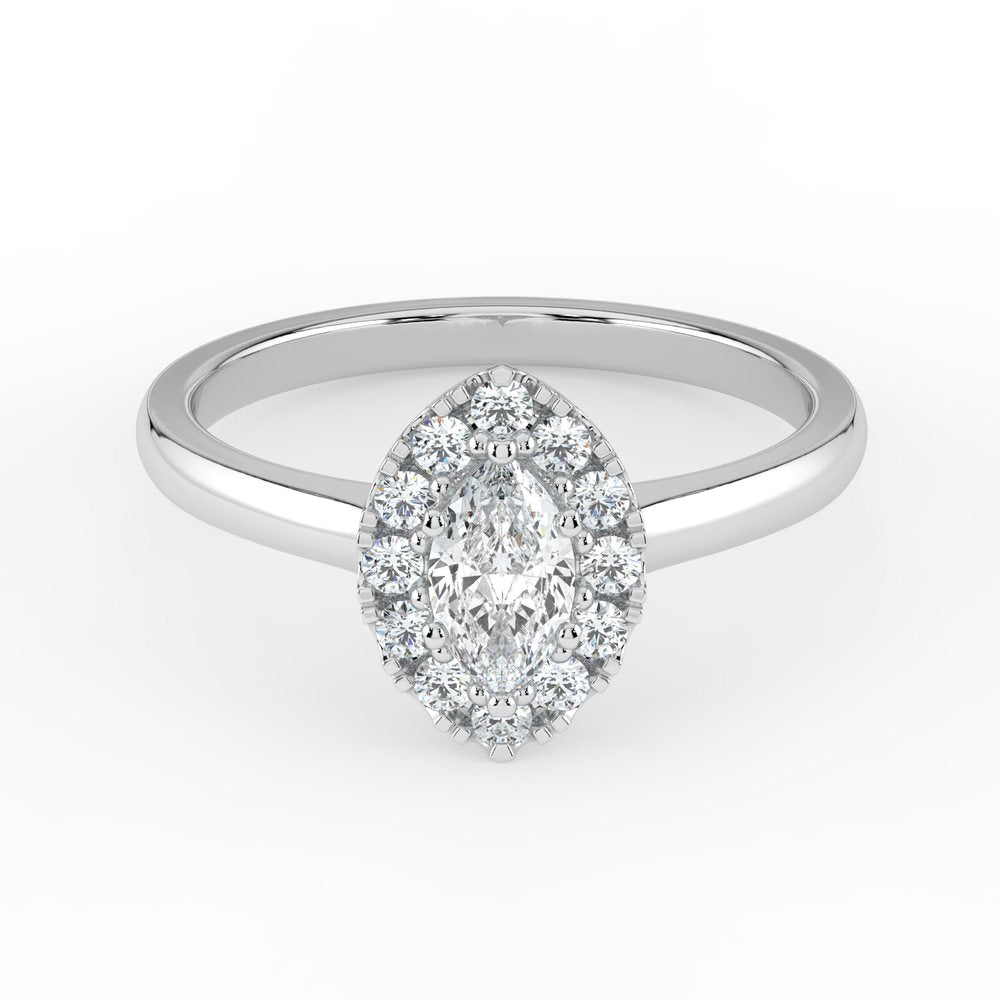 Kohinoor Valerie 0,32 ct timanttisormus valkokulta 14K 033-266V-32 – tuotekuva 4