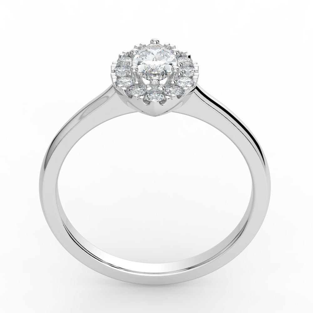 Kohinoor Valerie 0,32 ct timanttisormus valkokulta 14K 033-266V-32 – tuotekuva 5