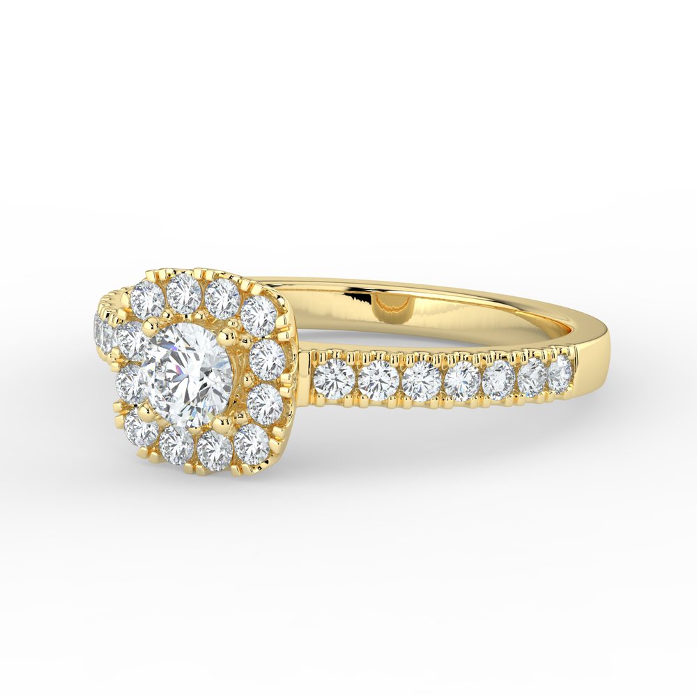 Kohinoor Valerie 0,44 ct timanttisormus keltakulta 14K 033-263-44 – tuotekuva 5