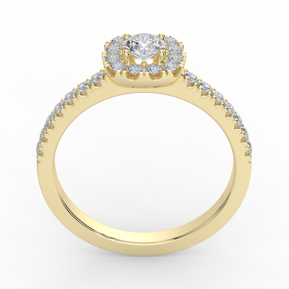 Kohinoor Valerie 0,44 ct timanttisormus keltakulta 14K 033-263-44 – tuotekuva 6