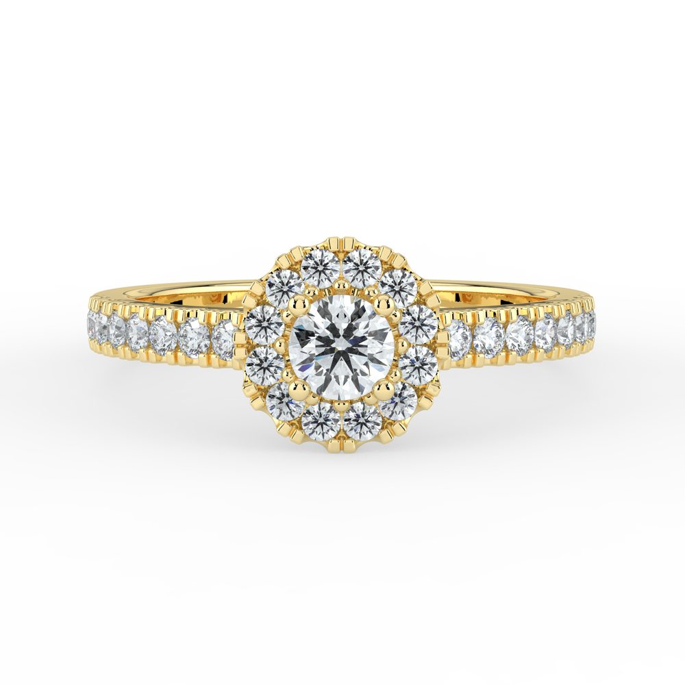 Kohinoor Valerie 0,44 ct timanttisormus keltakulta 14K 033-264-44 – tuotekuva 3