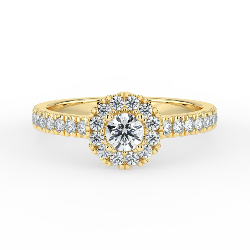 Kohinoor Valerie 0,44 ct timanttisormus keltakulta 14K 033-264-44 – tuotekuva 4