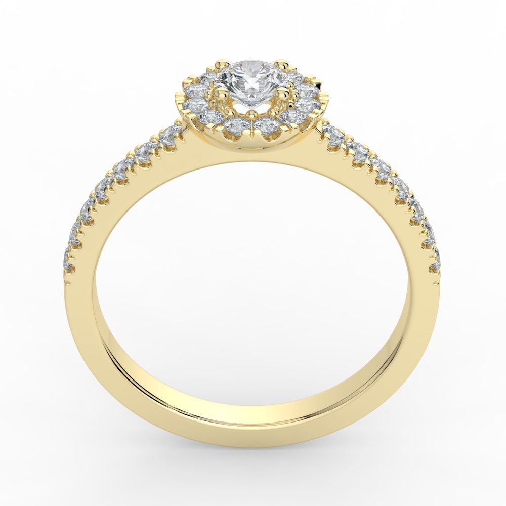 Kohinoor Valerie 0,44 ct timanttisormus keltakulta 14K 033-264-44 – tuotekuva 5
