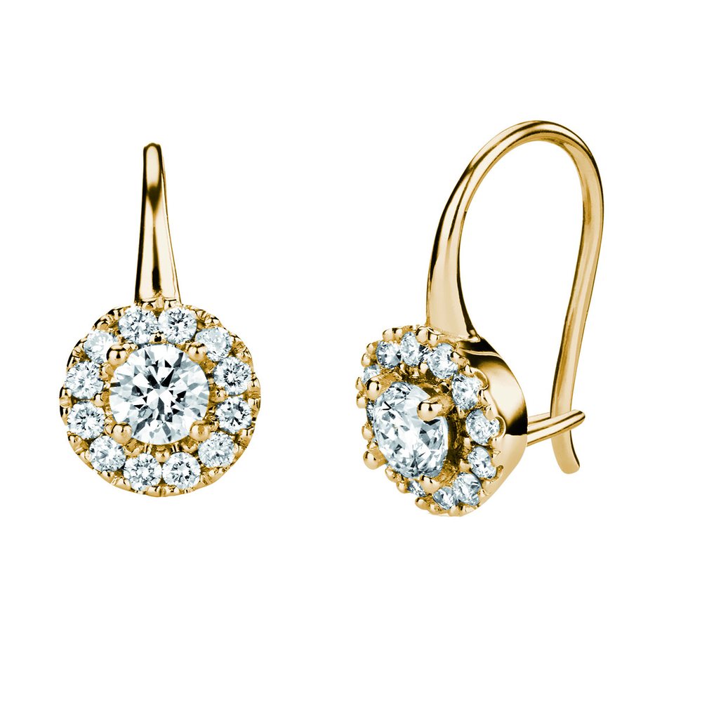 Kohinoor Valerie 0,60 ct timanttikorvakorut keltakulta 14k 143-264-60 – tuotekuva