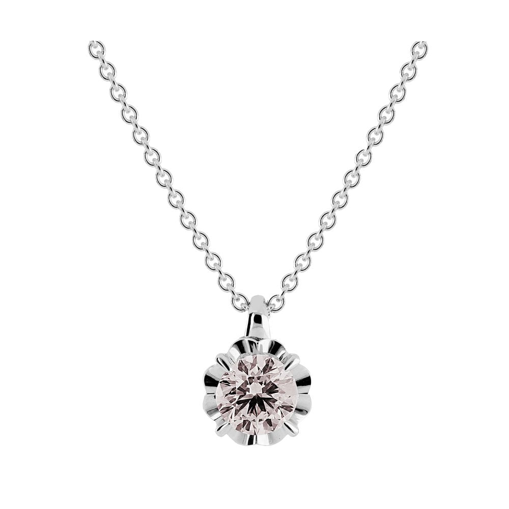 Kohinoor Vega morganiittikaulakoru valkokulta 14k 213-445VMO – tuotekuva