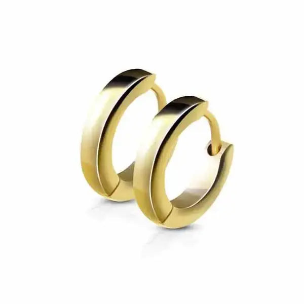 Kullatut korvarenkaat teräs 2,5 x 13 mm Trendi Koru