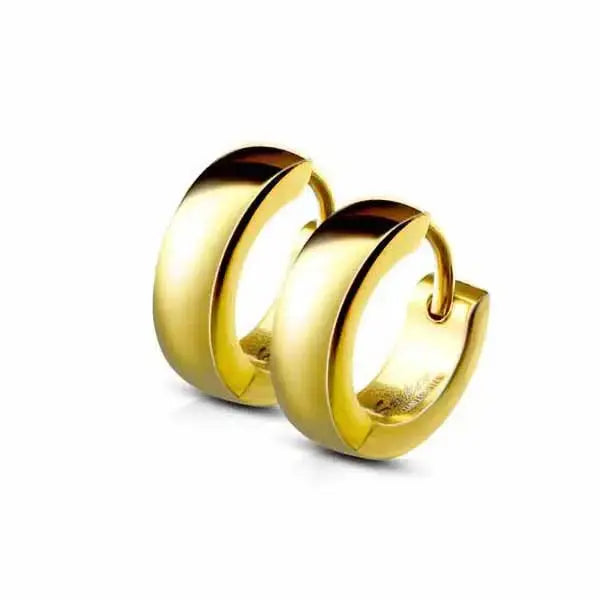 Kullatut korvarenkaat teräs 4 x 13 mm Trendi Koru