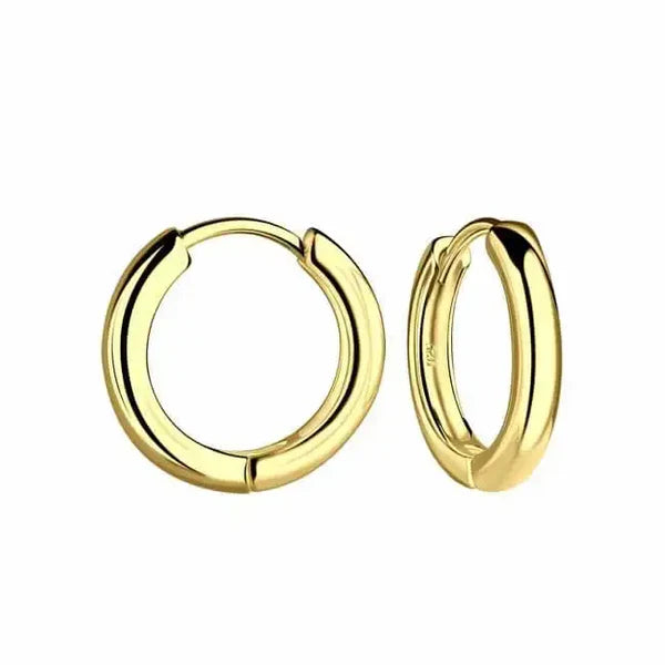 Kullatut rengaskorvakorut 15 mm HME1117 Trendi Koru