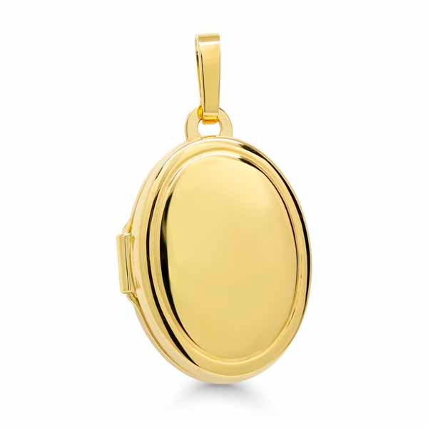 Kultainen medaljonki ovaali P-3731