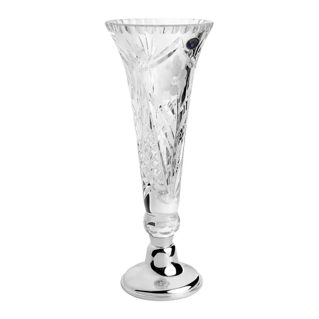 Kultakeskus Kukka kristallimaljakko hopeajalalla, 270 mm 781-519-27