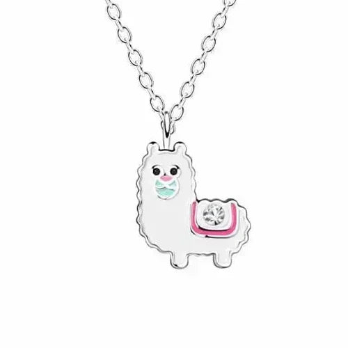 Lasten hopeinen kaulakoru alpakka Trendi Koru