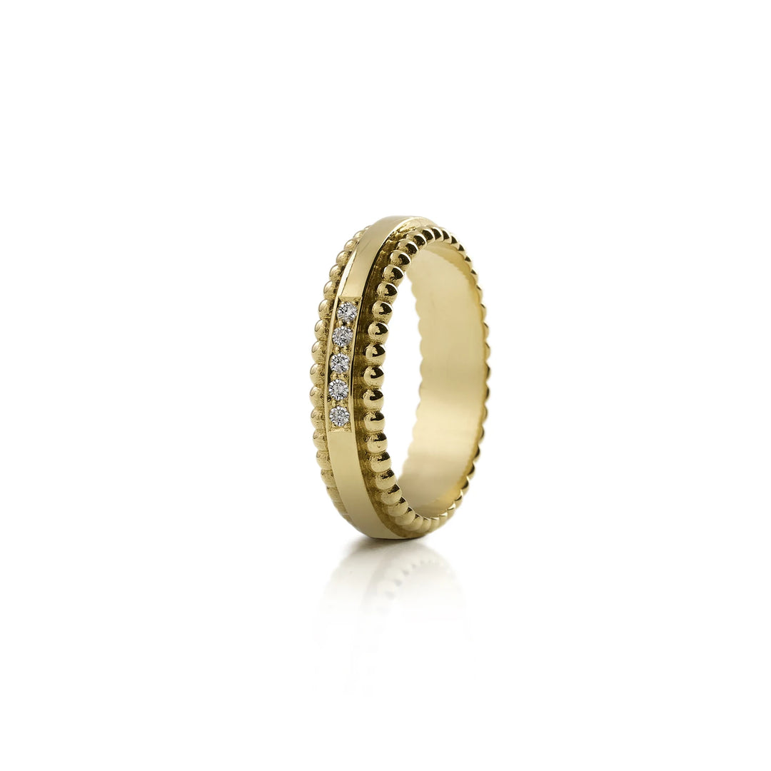 Lumoava Hertta timanttisormus 0,05 ct 14K keltakulta