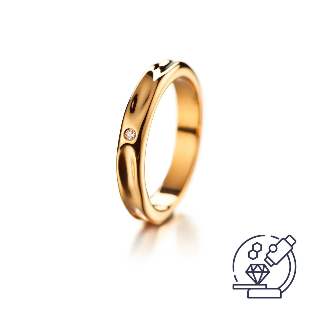 Lumoava Hunaja laboratoriotimanttisormus 0,03 ct 14k keltakulta – 724990000