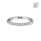 Lumoava Ikuisuus laboratoriotimanttisormus 0,10 ct 14k valkokulta