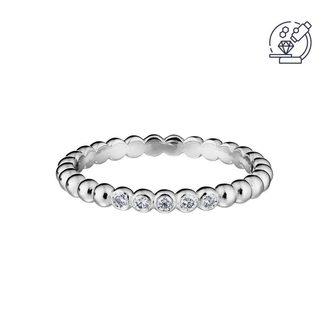 Lumoava Ikuisuus laboratoriotimanttisormus 0,10 ct 14k valkokulta – L82264690000