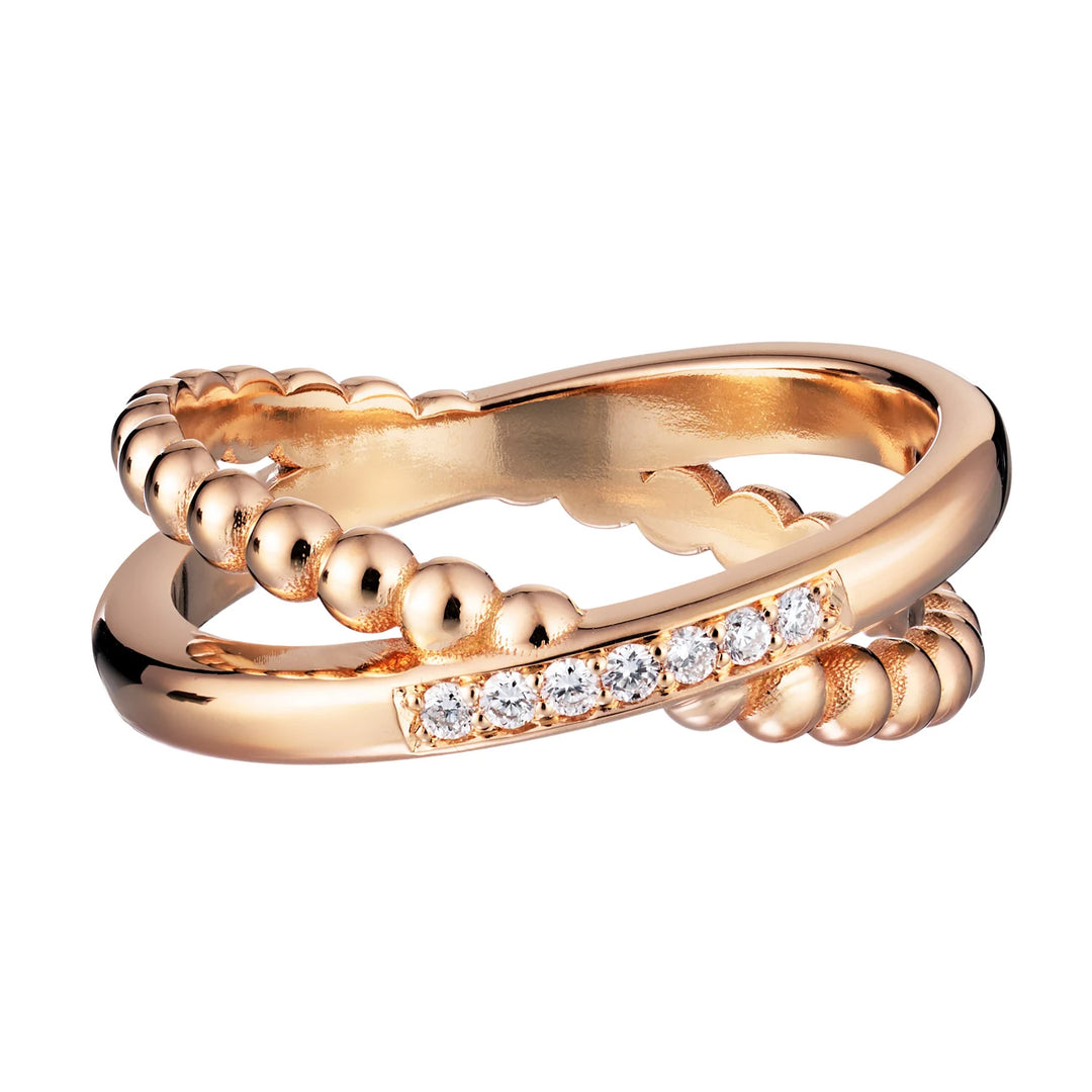 Lumoava Ikuisuus timanttisormus 0,07 ct 14K keltakulta