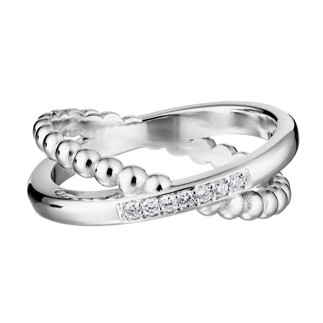 Lumoava Ikuisuus timanttisormus 0,07 ct 14K valkokulta