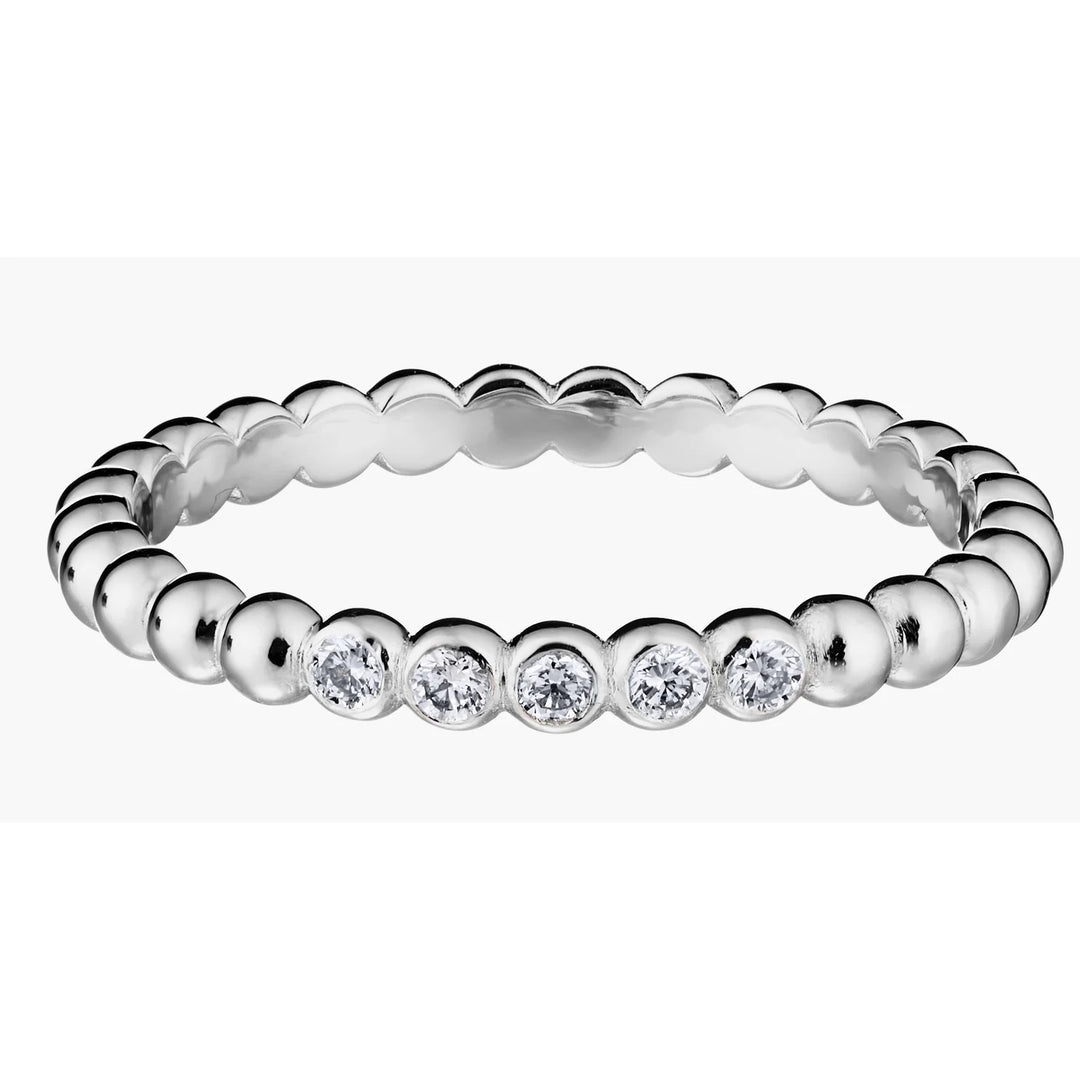 Lumoava Ikuisuus timanttisormus 0,10 ct 14K valkokulta