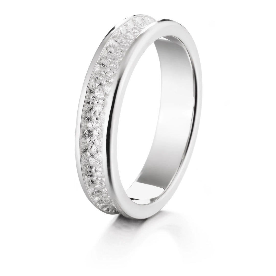 Lumoava Kätkö kihlasormus 4,8 mm 14K valkokulta