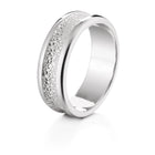 Lumoava Kätkö kihlasormus 7,8 mm 14K valkokulta