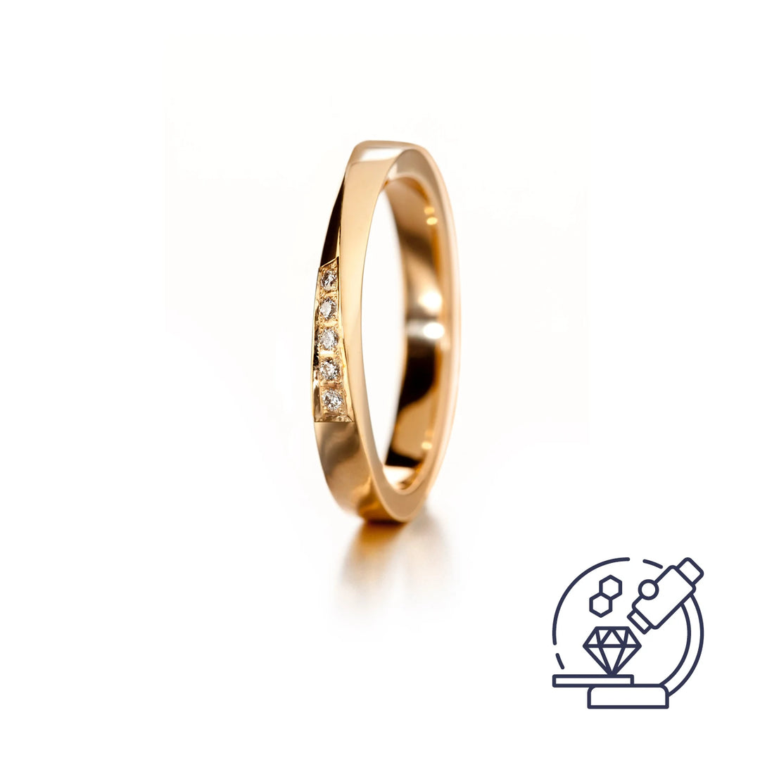 Lumoava Lupaus laboratoriotimanttisormus 0,05 ct 14k keltakulta – 723090000