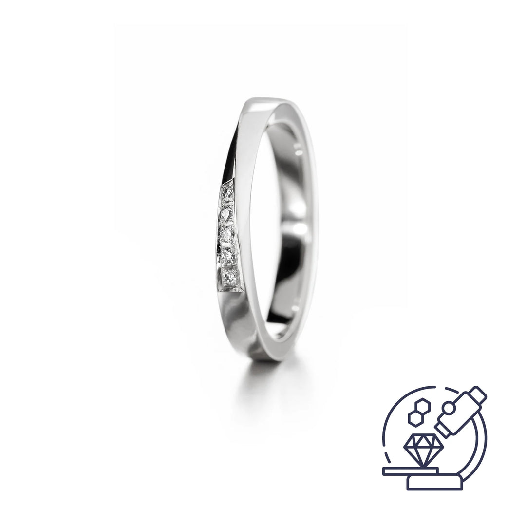 Lumoava Lupaus laboratoriotimanttisormus 0,05 ct 14k valkokulta – 823090000