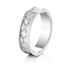 Lumoava Oiva kihlasormus 6,4 mm 14K valkokulta