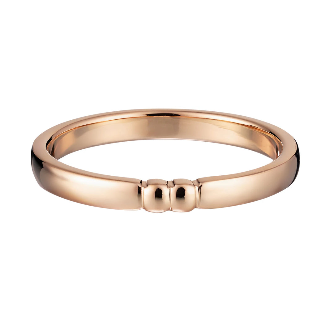 Lumoava Sinä &amp; minä kihlasormus 2,4 mm 14K keltakulta